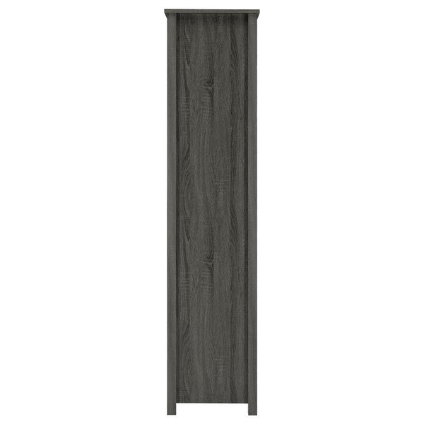 Dylan - 4-Shelf Storage Bookshelf - Weathered Gray