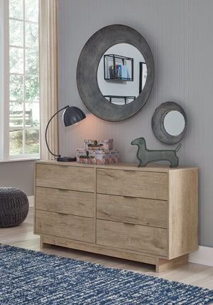  this dresser is a smart choice for those with an eye for contemporary design. Its clean-lined profile and understated refinements create a simple silhouette that works in so many settings. Flush-mount drawers with 