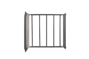 House - Marchese Eastern King Bed - Two Tone Beige Fabric & Pearl Gray Finish