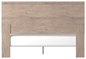 Senniberg - Light Brown / White - King Panel Bed