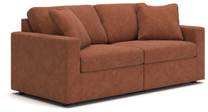 Looking cool and contemporary is great. But when it comes down to it, youâ€™re all about low-maintenance lounging. With the performance fabric on this sectional loveseat, cleaning spills is a breeze. And its customizable modular design caters to your ever