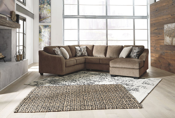 Looking to serve it up family style? Sporting clean, contemporary lines and a highly textural upholstery for a warm, cozy feel, this sectional delights with its city chic aesthetic and earthy appeal. Taking neutral to a new level, the heavy textured cheni