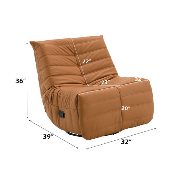 Talmon - Recliner With Swivel - Orange