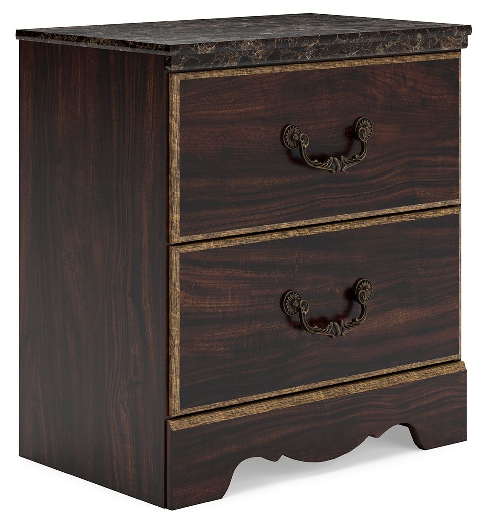 Timeless and classic, this nightstand offers a grand design accented with rich hues and eye-catching details. Stately from every angle, its sophisticated elements blend together to display your love of the traditional aesthetic. A slim USB port makes char