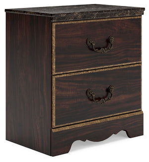 Timeless and classic, this nightstand offers a grand design accented with rich hues and eye-catching details. Stately from every angle, its sophisticated elements blend together to display your love of the traditional aesthetic. A slim USB port makes char