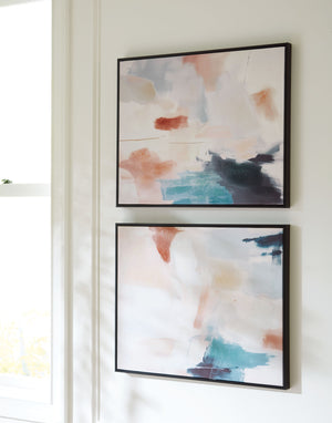  then let this wall art set express itself. We love how the quiet shades of blue