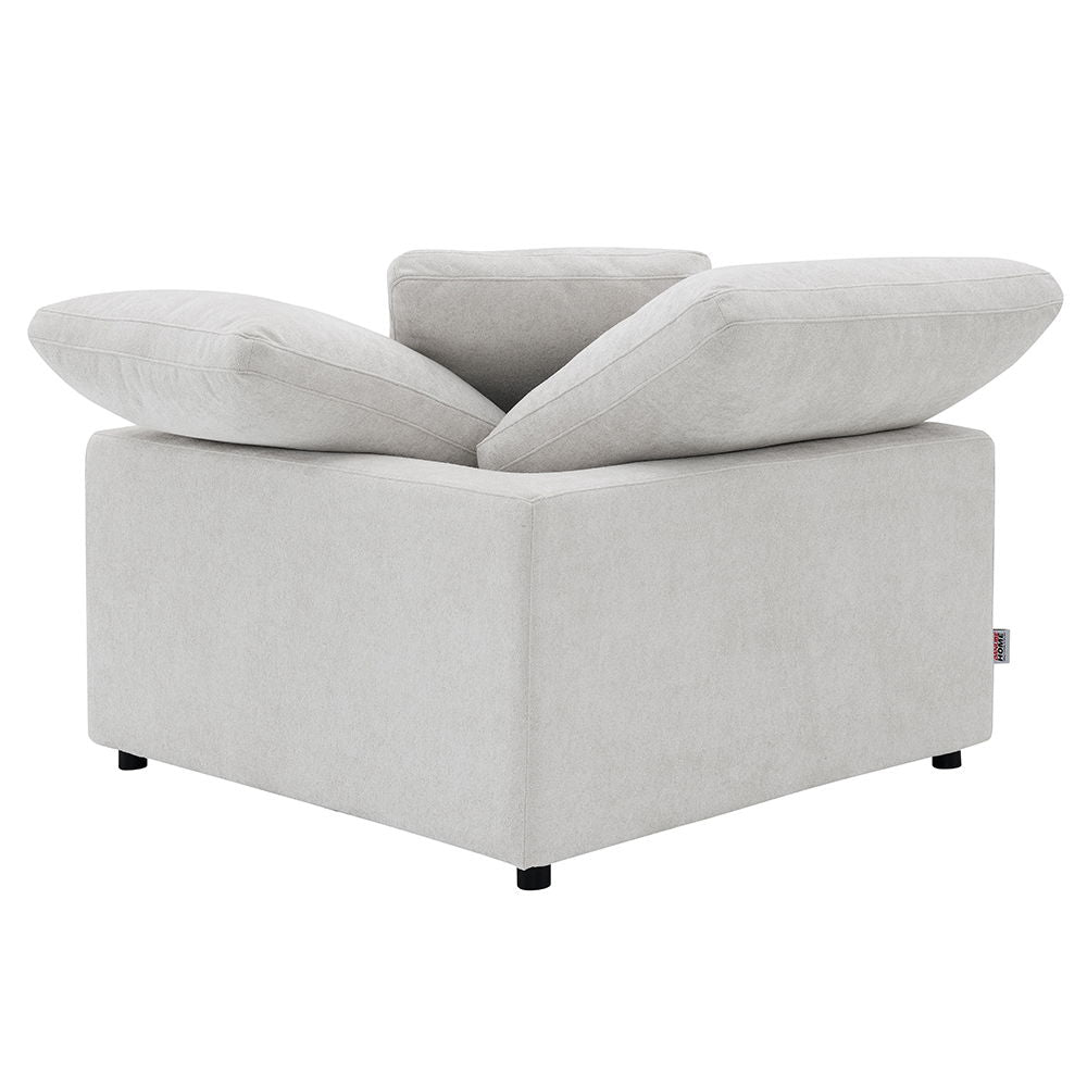 Naveen - Modular Wedge With Pillow - Ivory