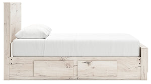 Lawroy - Light Natural - Queen Panel Bed With Under Bed Storage