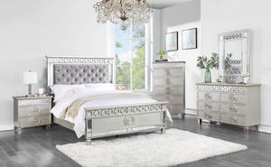 Make your preteen feel like royalty with the Varian bed. The bed-'s headboard is upholstered in luxurious burgundy velvet that adds depth, while the crystal-like button tufting adds dimension, and the nailhead trim perfectly finishes the headboard. The si