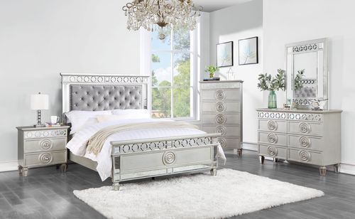Make your preteen feel like royalty with the Varian bed. The bed-'s headboard is upholstered in luxurious burgundy velvet that adds depth, while the crystal-like button tufting adds dimension, and the nailhead trim perfectly finishes the headboard. The si