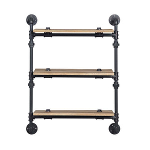 Brantley - Wall Shelf - Oak & Sandy Black Finish - 35"