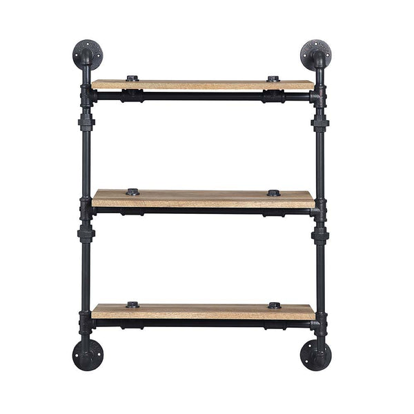 Brantley - Wall Shelf - Oak & Sandy Black Finish - 35"