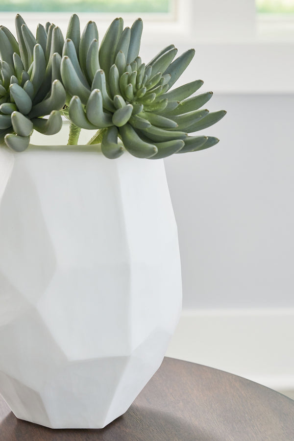 Karenton - White - Vase - 9.5"
