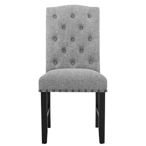 Daphne - 5 Piece Dining Set With Gray Chairs - Gray