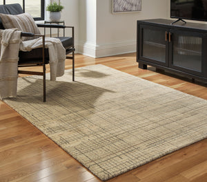 Janston - Ivory / Gray / Tan - Medium Rug