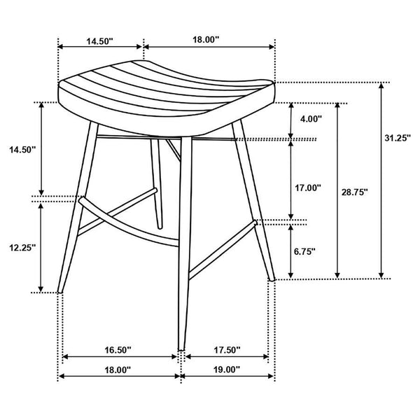 Bayu - Leather Upholstered Bar Stool (Set of 2) - Espresso