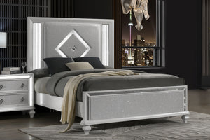 Stardust - 5/0 Queen Bed - White