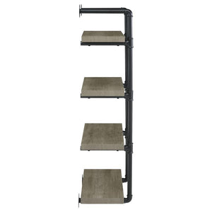 Elmcrest - 24## 4-Shelf Wall Bookshelf - Gray Driftwood