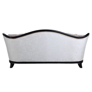  and tight cushioning. This formal Nurmive collection adds a sense of provincial elegance in neutral beige upholstery. The backrests are enhanced wi
