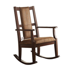 The beautiful Butsea wooden rocker will It will be the perfect addition to your living room, sunroom or deck. This graceful rocking chair features a padded seat and tall chair back for extra comfort. The smooth rocking motion and sturdy durable constructi