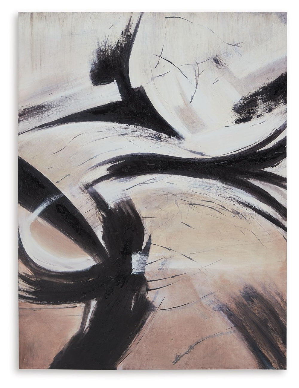 Itâ€™s all about the details. This wall art adds an artistic flair to contemporary interiors. Its abstract pattern turns your blank wall into an intriguing display of movement, with brown, black and white hues swirling on the canvas. And the ability to ha