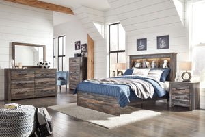  rustic and industrial styles can make one happy marriage. Case in point: this full bookcase bed. A refined take on barn board beauty