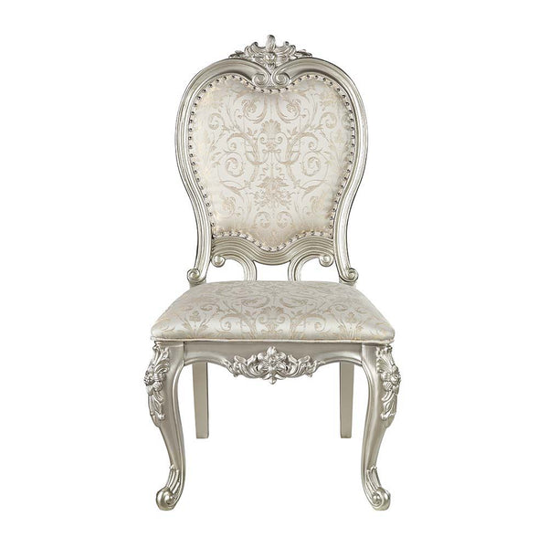 Bently - Side Chair (Set of 2) - Fabric & Champagne Finish