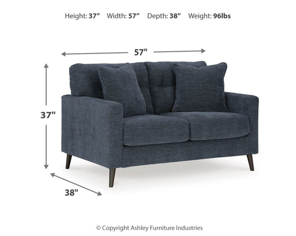 Bixler - Navy - Loveseat