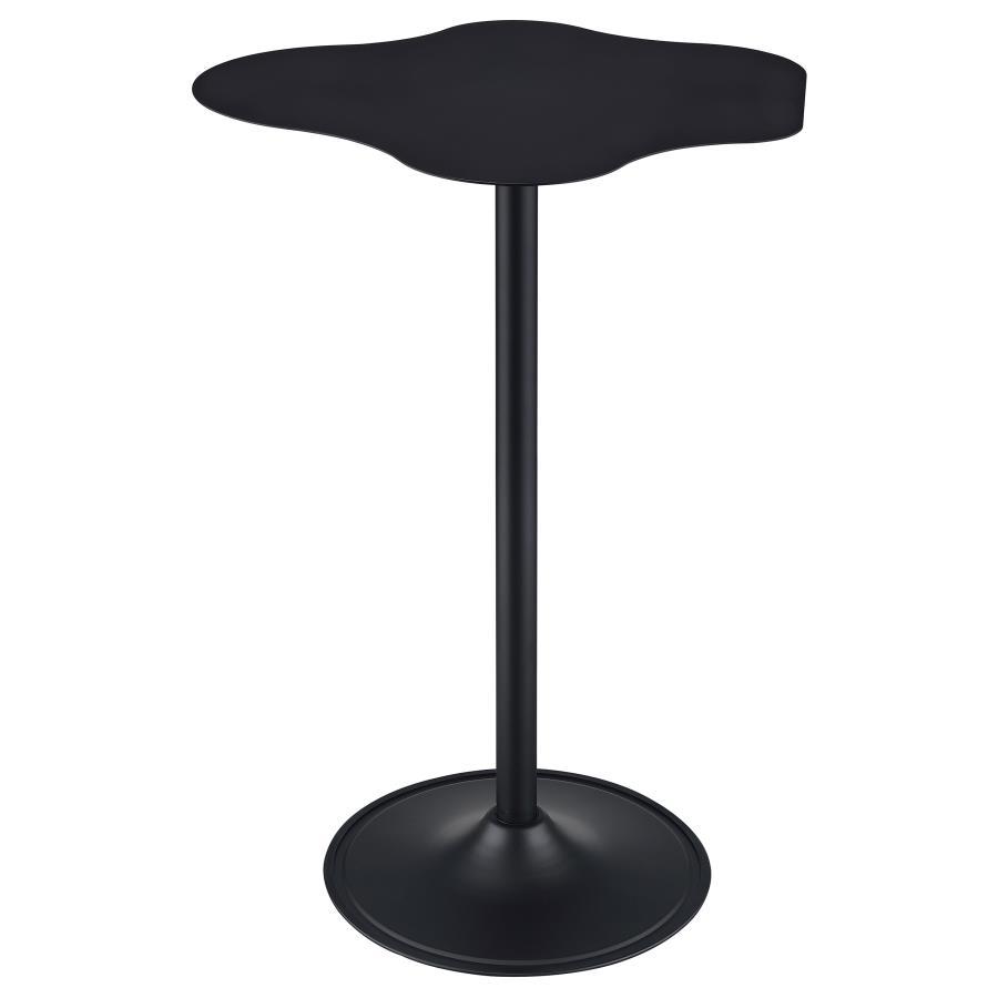 Gather your friends and family around the Keanu, a sleek, futuristic bar table for your casual cocktail or holiday party. Its organic cloud-shaped surface and modern aesthetic make it the perfect centerpiece for any space. Pair it with our black or white 