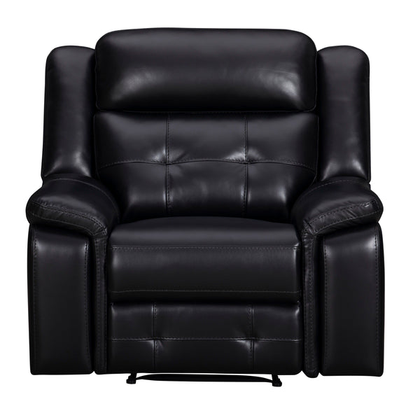  the ideal swivel glider recliner that perfectly combines comfort and practicality. This recliner is perfect for any evening with its manual recline feature and inherently cleanable faux leather