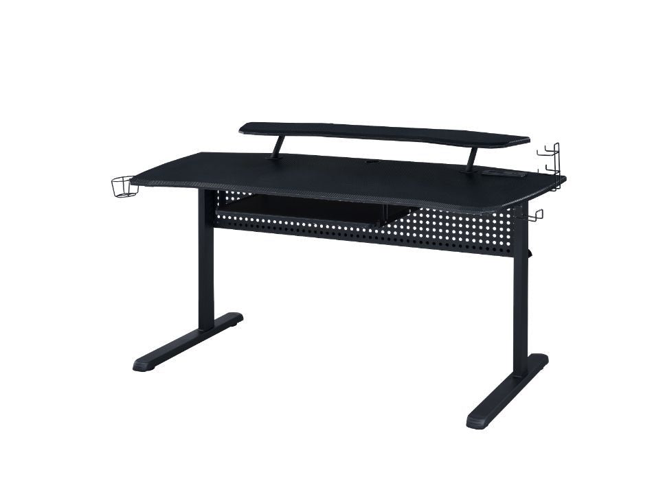 KDâ€¢ Rectangular Gaming Tableâ€¢ Built-in USB Port and Plugâ€¢ Keyboard Tray Includedâ€¢ Storage: Open Compartmentâ€¢ LED Light Includedâ€¢ Table Top Thickness: 18mm<br/><br/><b>Product Features</b><ul><li>Case: 1Pc/1Ctn</li><li>Finish: Black Finish</li>