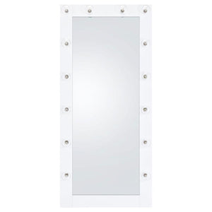 Zayan - Floor LED Lighting White Gloss - Mirror