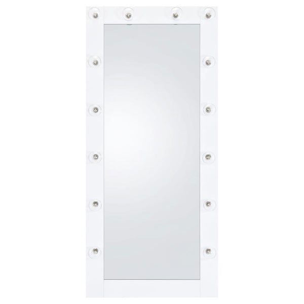 Zayan - Floor LED Lighting White Gloss - Mirror