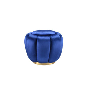  this Heiress ottoman will be a great addition to any arrangement. Founded a top metal round base in a gold finish