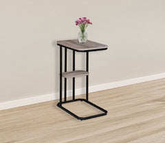 Ida - Chairside Table - Weathered Gray