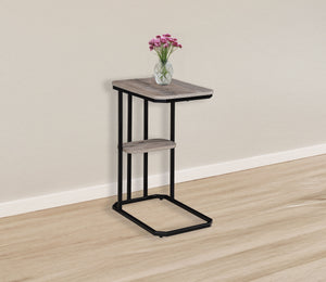 Ida - Chairside Table - Weathered Gray
