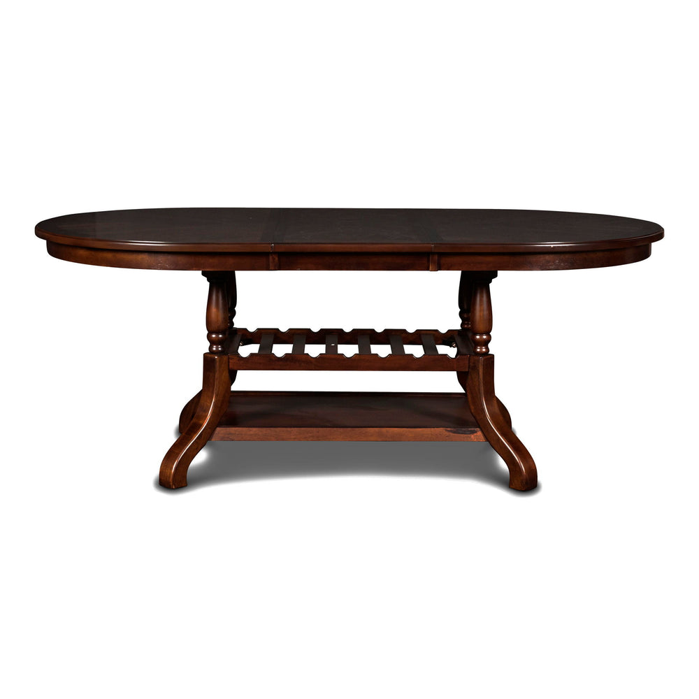 The Bixby Wood Dining Table in Espresso is a sophisticated and versatile piece designed to complement both formal dining rooms and cozy kitchen spaces. Expertly crafted from solid Rubberwood, manufactured woods, and real wood veneers, this table offers ex