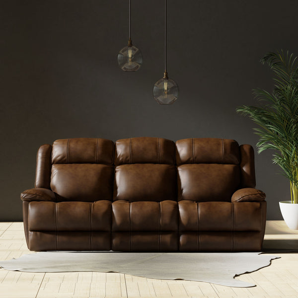 Eclipse - Power Reclining Sofa And Loveseat - Florence Brown
