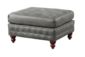 COCKTAIL OTTOMAN/SLATE GREY