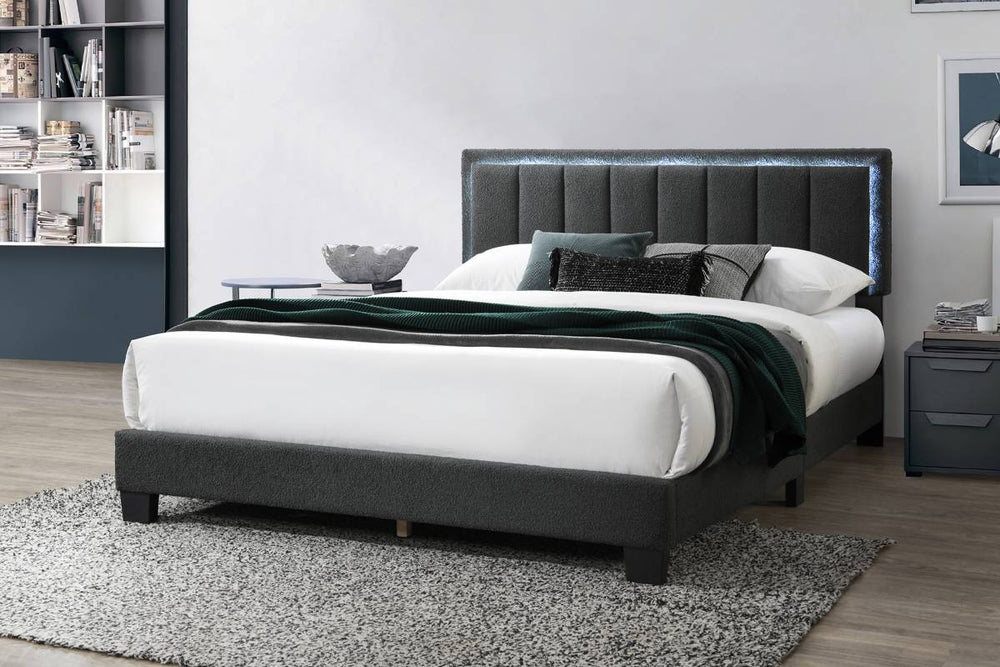 QUEEN BED W/ BUILT-IN LED LIGHTS