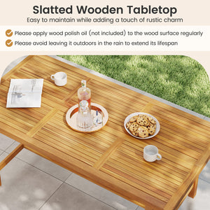 Â Please avoid leaving it outdoors in the rain to extend its lifespan<br>Â Crafted of solid acacia wood  warp-resistant  sturdy and reliable  built to last<br>Â With delicate craftsmanship  it features a smooth and splinter-free surface<br>Â Reinforced wi
