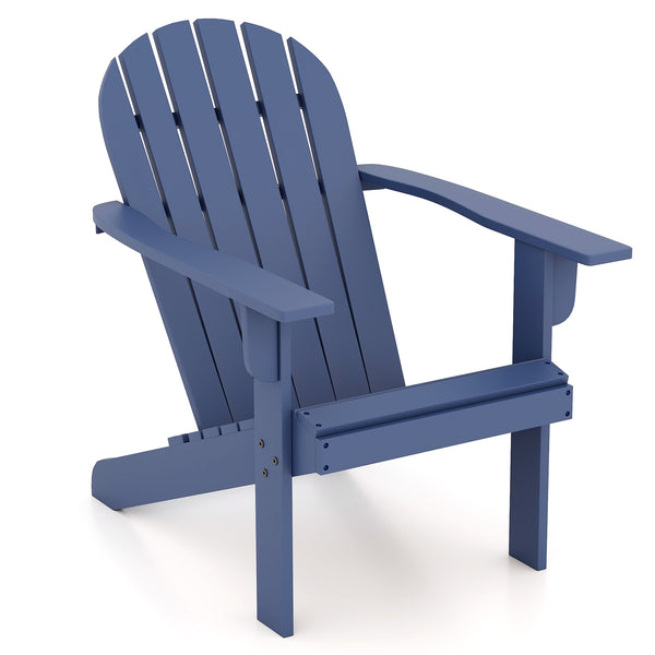 Made of high-quality acacia wood for long-time use<br>Ergonomic Adirondack chair with inclined seat and wide armrests<br>High backrest offers comfortable support<br>Crossbars and reinforced screw connection for high stability<br>Slatted design for more br
