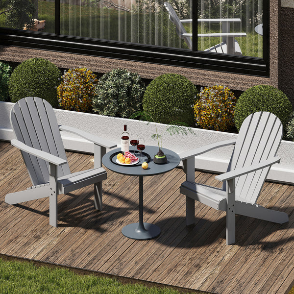 Made of high-quality acacia wood for long-time use<br>Ergonomic Adirondack chair with inclined seat and wide armrests<br>High backrest offers comfortable support<br>Crossbars and reinforced screw connection for high stability<br>Slatted design for more br
