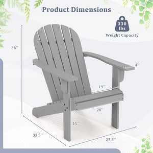 Made of high-quality acacia wood for long-time use<br>Ergonomic Adirondack chair with inclined seat and wide armrests<br>High backrest offers comfortable support<br>Crossbars and reinforced screw connection for high stability<br>Slatted design for more br