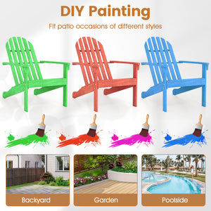 Made of durable acacia wood and galvanized screws  the Adirondack chair has solid structure and large weigh capacity for outdoor using. Â  In addition to durability  this chair is also very comfortable. Combine ergonomic design with wood slat style  it is