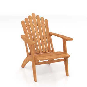 Built for dependable outdoor use with solid acacia wood<br>Strong construction holds up to 400 lbs with stability<br>Curved seat for comfort during longer outdoor lounging<br>Angled backrest eases sitting with better body support<br>Wide armrests for adde