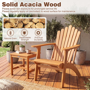 Built for dependable outdoor use with solid acacia wood<br>Strong construction holds up to 400 lbs with stability<br>Curved seat for comfort during longer outdoor lounging<br>Angled backrest eases sitting with better body support<br>Wide armrests for adde