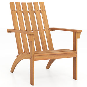 Made from high-hardness acacia wood for long-lasting use<br>Spacious seat with ergonomic backrest  armrests for comfortable seating<br>Strengthened structure offers ultra-strong support<br>Load up to 400 lbs for reliable use<br>Natural wood grain adds cha