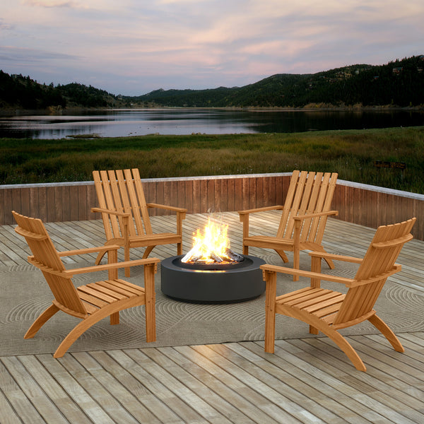 Made from high-hardness acacia wood for long-lasting use<br>Spacious seat with ergonomic backrest  armrests for comfortable seating<br>Strengthened structure offers ultra-strong support<br>Load up to 400 lbs for reliable use<br>Natural wood grain adds cha