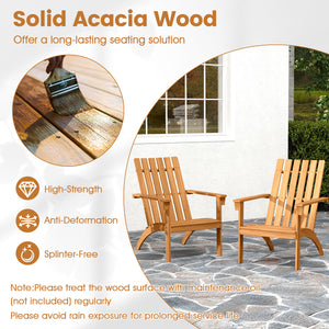Made from high-hardness acacia wood for long-lasting use<br>Spacious seat with ergonomic backrest  armrests for comfortable seating<br>Strengthened structure offers ultra-strong support<br>Load up to 400 lbs for reliable use<br>Natural wood grain adds cha